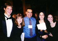 Peter Ferrito with Spring High School students after their performance at the Midwest Band and Orchestra Convention, Chicago, Illinois