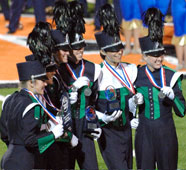 Harrison High School Bands student leader team at awards ceremony, Kennesaw, Georgia